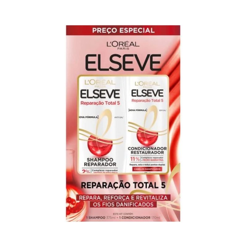 Kit Shampoo + Condicionador Reparação Total 5, 545 ml, 2 Unidades