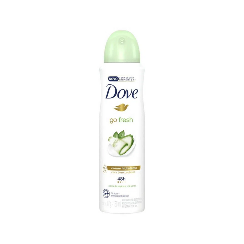 Desodorante Aerosol Dove Go Fresh Pepino E Chá Verde 150ml