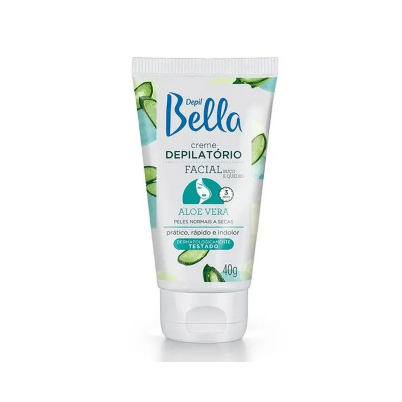 Creme Depilatorio Facial 40g Aloe Vera - Depil Bella