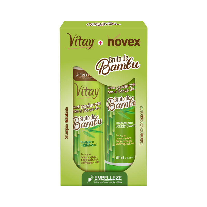 Shampoo e Condicionador Vitay Novex Broto de Bambu