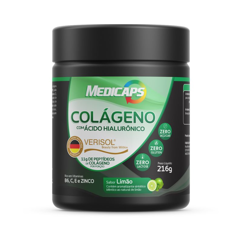 Colágeno Medicaps Com Ácido Hialurônico - 216g