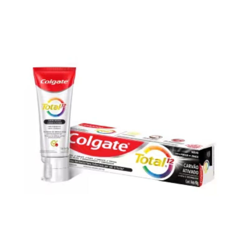 Creme Dental Colgate Total 12 Carvão Ativado 90G